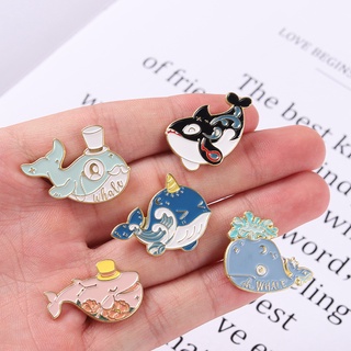 Ghim Cài Áo Hình Động Vật Biển / Phi Hành Gia / Cá Mập / Cá Voi / Cá Voi Bảo Vệ Hộ Mệnh Cho Bạn Bè 50 Kiểu