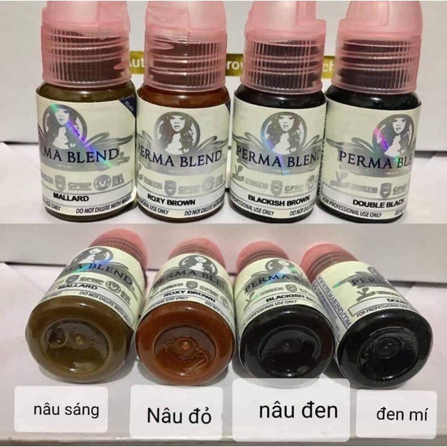 MỰC PERMA BLEND HỮU CƠ MỸ - mực perma full bảng màu dcpxhoanganh
