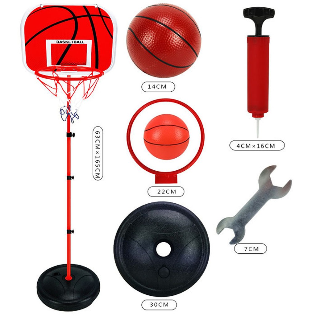Ảnh Bộ Đồ Chơi Bóng Rổ Cao Cấp Cho Bé Thân Sắt (Full Phụ Kiện) – Chính Hãng Amalife 1