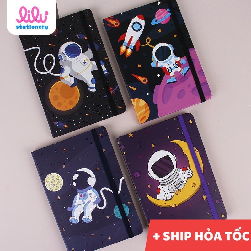 Sổ A5 cute bìa cứng dễ thương giấy kẻ ngang 192 trang mikirei mẫu handmade dễ thương và tiện dụng