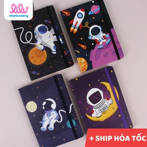Sổ A5 cute bìa cứng dễ thương giấy kẻ ngang 192 trang mikirei mẫu handmade dễ thương và tiện dụng