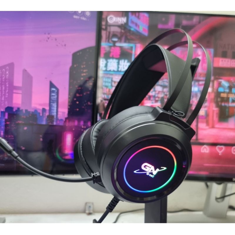 Tai nghe Gamming Gnet GH5 7.1 cổng USB mic chống ồn led RGB bảo hành 12 tháng | BigBuy360 - bigbuy360.vn