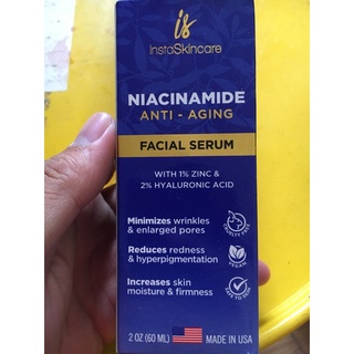 InstaSkincare Niacinamide Serum cho khuôn mặt 10% với kẽm 1% Vitamin B3 cho da mặt Serum làm sáng da để thu nhỏ lỗ chân
