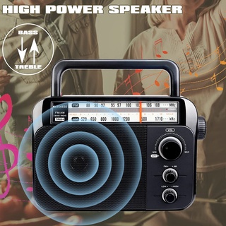 Ảnh Radio Retekess TR604 FM / AM 2 Băng Tần Có Thể Sạc Lại Với Giắc Cắm Tai Nghe 3.5mm Cho Người Già 2