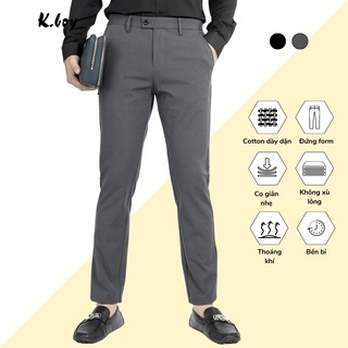 Quần Tây Nam chất liệu vải thun cotton co giãn, form chuẩn quần âu .Quần âu cao cấp thích hợp đi làm , đi tiệc