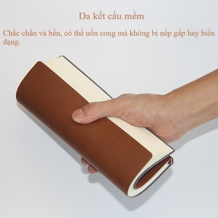 Sổ tay bìa da A5 ghi chép 192 trang thiết kế tối giản gần gũi với cuộc sống. Sổ phù hợp làm bullet journal, planner