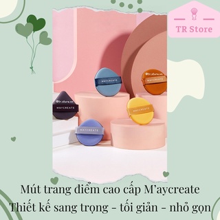 Mút trang điểm M’aycreate dáng dẹt cushion hộp phấn