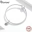 Hạt Pha Charm Hình Bông Tuyết Bamoer SCC1649 Làm Từ Bạc Thật 925 Làm Trang Sức Vòng Tay DIY