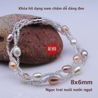 Lắc tay nữ 3 vòng - Tặng hộp và quà Trang sức Bé Heo  BHLT167