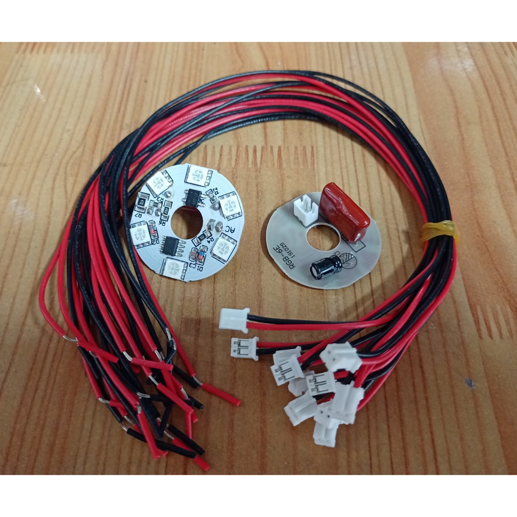 Linh kiện bóng led kèm dây thay thế cho đèn thờ sen pha lê, thủy tinh ...