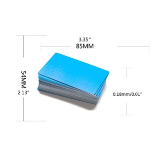 Set 100 Tấm Thẻ Tên Bằng Nhôm diy 5 Lá Cho Nhà Ở / Văn Phòng