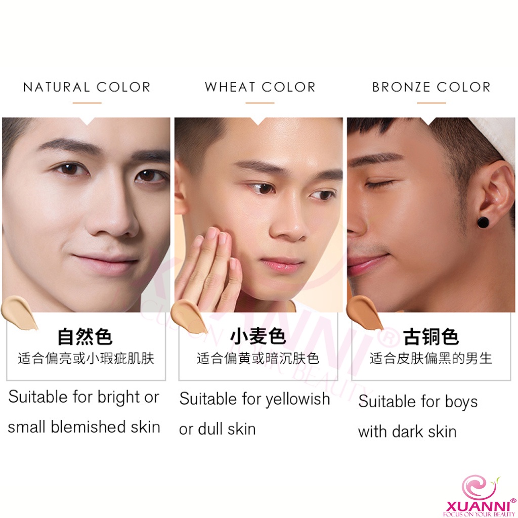 Zunlan Nam BB Cream Che Khuyết Điểm, che mụn, cách ly da, nền lỏng, đệm khí