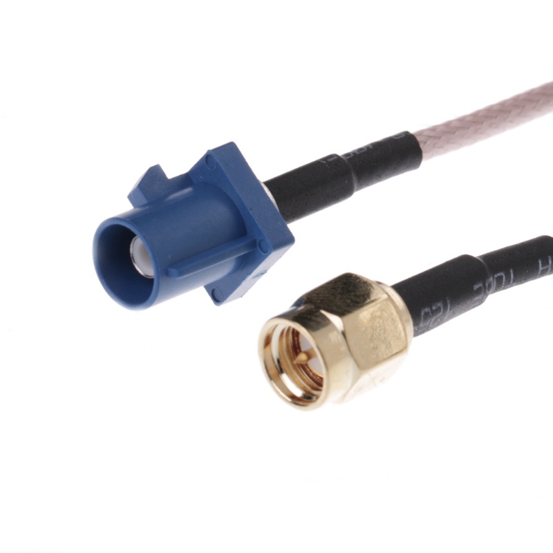 Star Fakra C Adapter Cắm SMA Nam GPS Ăng Ten Dây Nối Dài RG316 Dây Đuôi Heo 15cm Nam Pin Sang SMA Cắm Cho GPS An