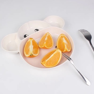 Khay Ăn Dặm Chia Ngăn, Bát Bột Ăn Dặm Hình Thú Dễ Thương Cho Bé Cam Homeware