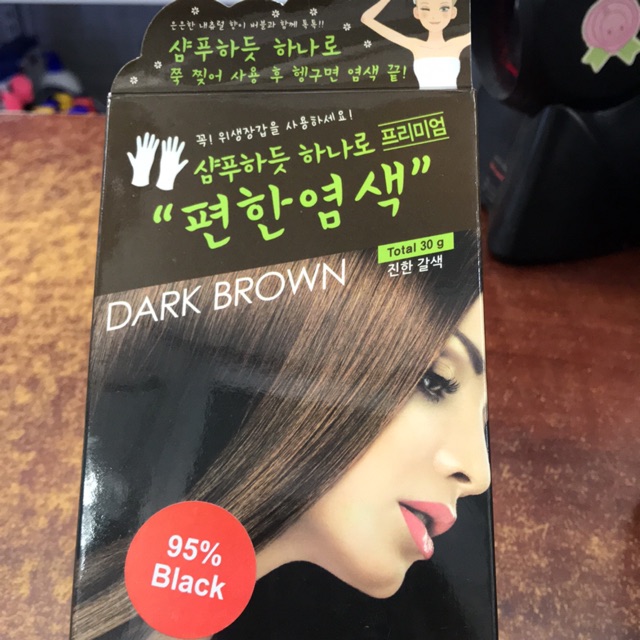 Có bao nhiêu loại thuốc nhuộm tóc dark brown Hàn Quốc phổ biến trên thị trường?
