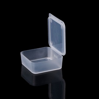 Small Square Clear Plastic Jewelry Storage Boxes Beads  for Case Container