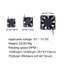 Sản phẩm quạt làm mát SMILE 25MM 30MM 40MM RC Bộ phận mô hình RC Phụ tùng ô tô RC Quạt ESC
