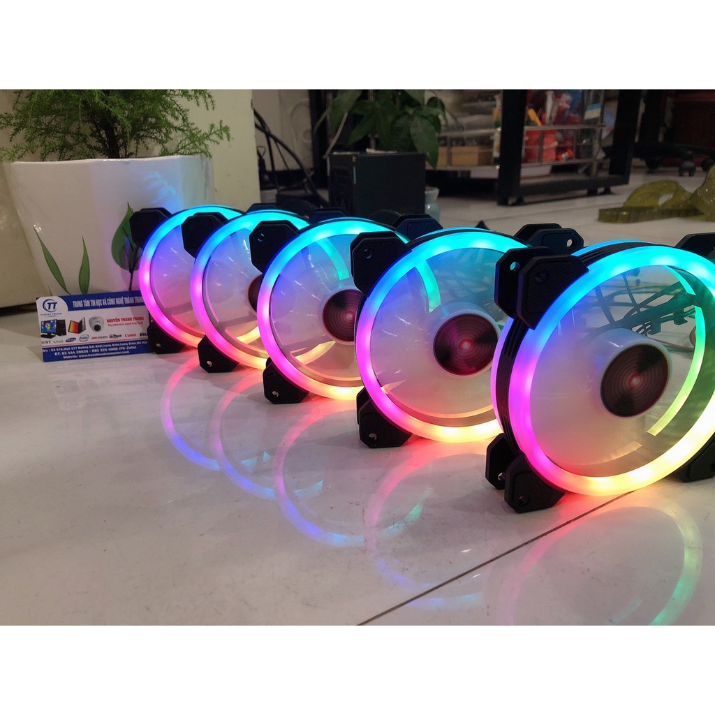 Quạt tản nhiệt Fan Led RGB Coolmoon V1 Led RGB - Đồng Bộ Hub Coolmoon ...