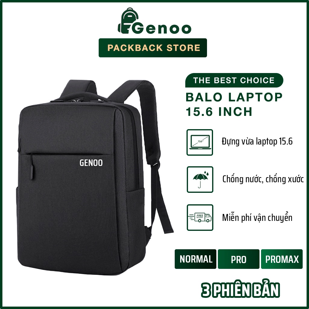 Balo Laptop, Cặp Đựng Laptop 15.6 inch Đẹp Và Chống Sốc Dùng Đi Làm Đi Chơi Đi Du Lịch GN007 - GENBAG
