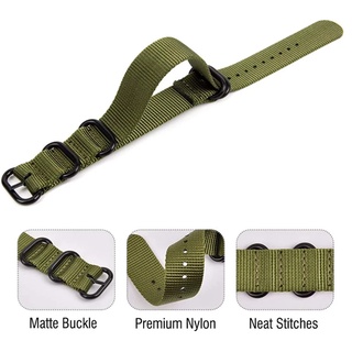 18mm 20mm 22mm NATO Dây đeo đồng hồ Nylon Dây đeo đồng hồ ZULU Dây đeo vải cho nam cổ điển DW Dây đeo đồng hồ vải dệt phong cách quân sự Dây đeo cổ tay Dây đeo cổ tay Khóa màu đen