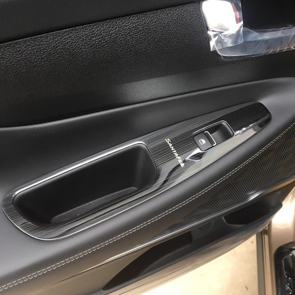 Ốp nội thất Titan xe Hyundai Santafe 2019- 2020 Vân titan cao cấp