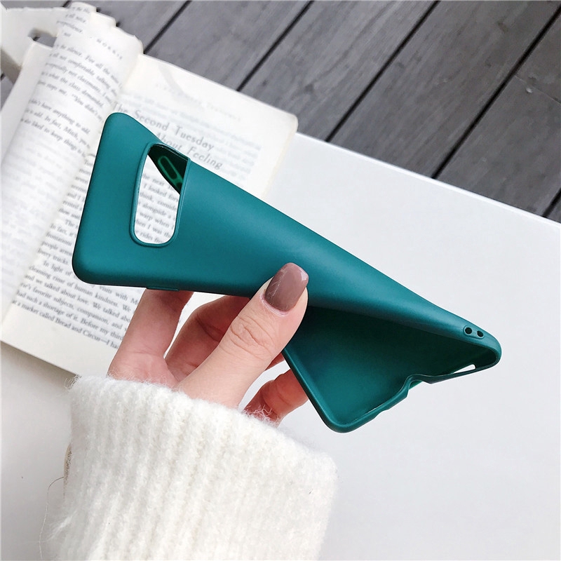 Ốp điện thoại TPU mềm siêu mỏng màu kẹo cho For Samsung Galaxy A02S S10 Plus S10e S10 5G
