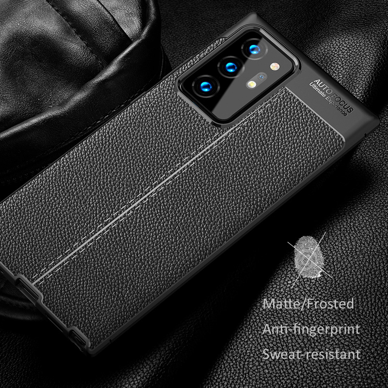 Dành Cho Samsung Galaxy Note 20 Ultra Slim TPU Da Họa Tiết Bao Da Chống Trầy Xước Chống Sốc