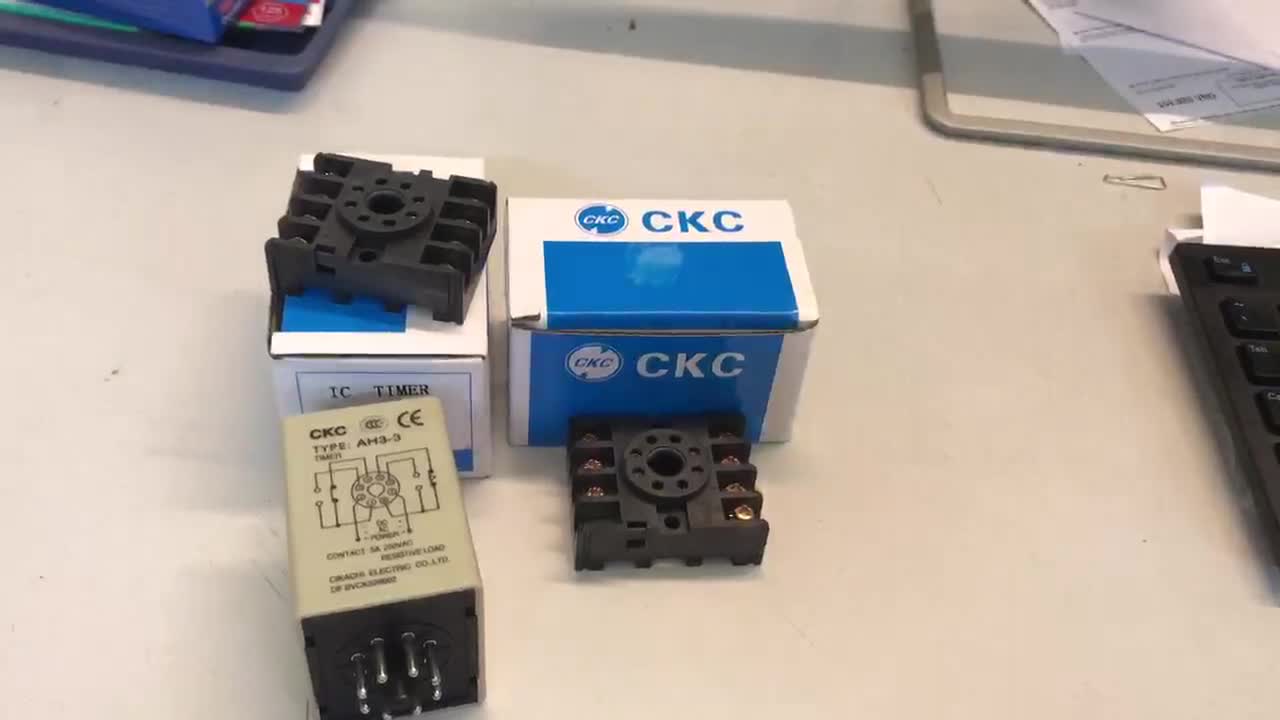 Bộ rơ le thời gian time CKC AH3-3 KÈM ĐẾ (AT) 60S AC 220V | Shopee Việt Nam