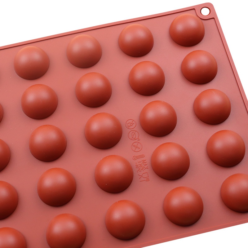 Khuôn Silicone Làm Bánh 35 Ô Hình Bán Nguyệt Tiện Dụng