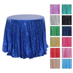 Khăn trải bàn tròn sequin sang trọng Khăn trải bàn trang trí tiệc khách sạn