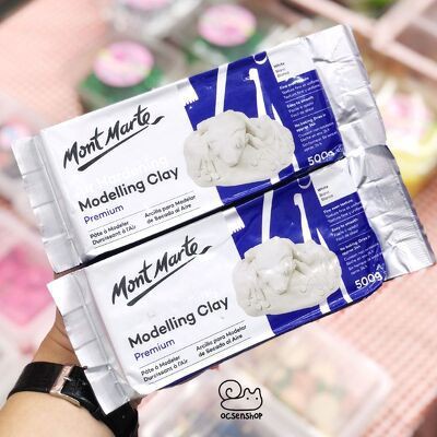 Đất sét tự khô 0,5kg Mont Marte thích hợp tô màu acrylic (Ocsenshop) - Giá siêu hời