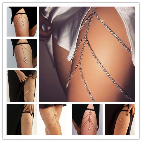 Chuỗi dây đeo đùi khi mặc bikini gợi cảm dễ thương cho bạn gái