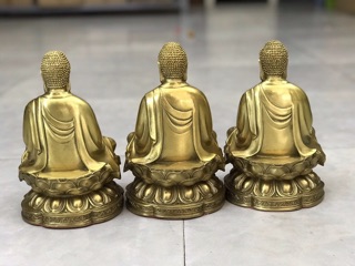 Phật Tổ A Di Đà ngồi Đài Sen Bằng đồng giá 1 tượng vật phẩm tượng Phật phong thủy trang trí quà tặng