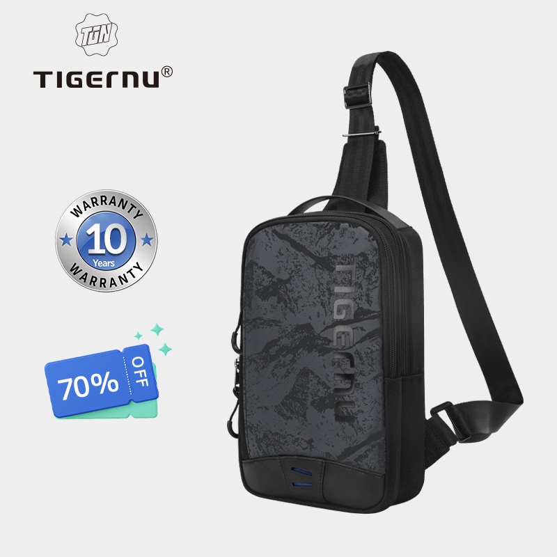 Ảnh 【Local Delivery】Tigernu 8189 Túi Đeo Chéo Ngực Trọng Lượng Nhẹ Chống Thấm Nước Thời Trang Cho Nam 1