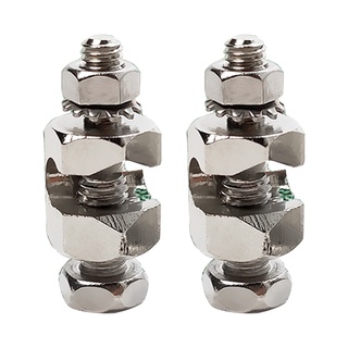 Zzz 2 Chiếc Đa Năng Năng Mặt Trời Mặt Đất Kẹp Nối Đất Bảng Điều Khiển Năng Lượng Mặt Trời Nối Đất lug Chốt Dây Cáp Kẹp Chống Ăn Mòn