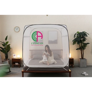 Màn chụp tự bung đỉnh vuông Cường An, mẫu màn chụp bán chạy hiện nay có đủ size 1m2, 1m6, 1m8, 2m2. Bảo hành 12 tháng