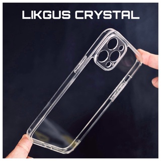 Ốp LIKGUS trong suốt viền vuông dẻo lưng cứng cho ip 17/16/15/14/13/12/11/pro/promax/plus