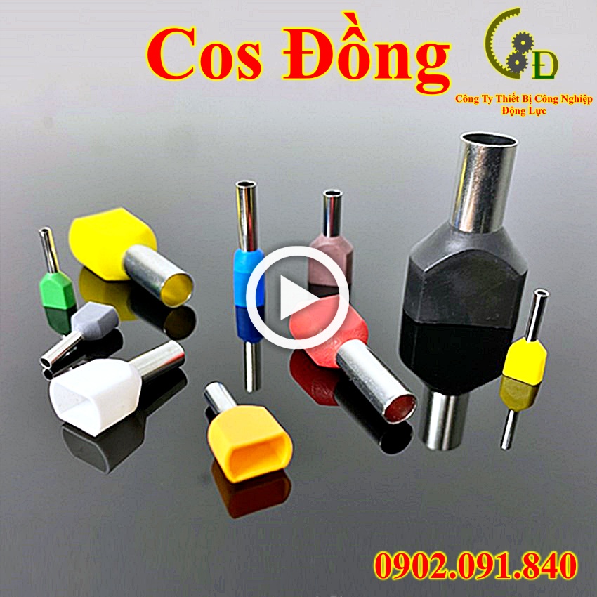 Đầu cos pin rỗng đôi bằng đồng [ 20cái ] đầu cốt kim bấm nối dây điện ...