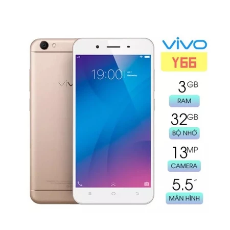 Điện thoại cảm ứng Vivo Y66 ram ( 3GB/32GB ) - Có tiếng việt - Màn hình rộng 5.5 Inch - Chơi game tốt - Lướt tiktok