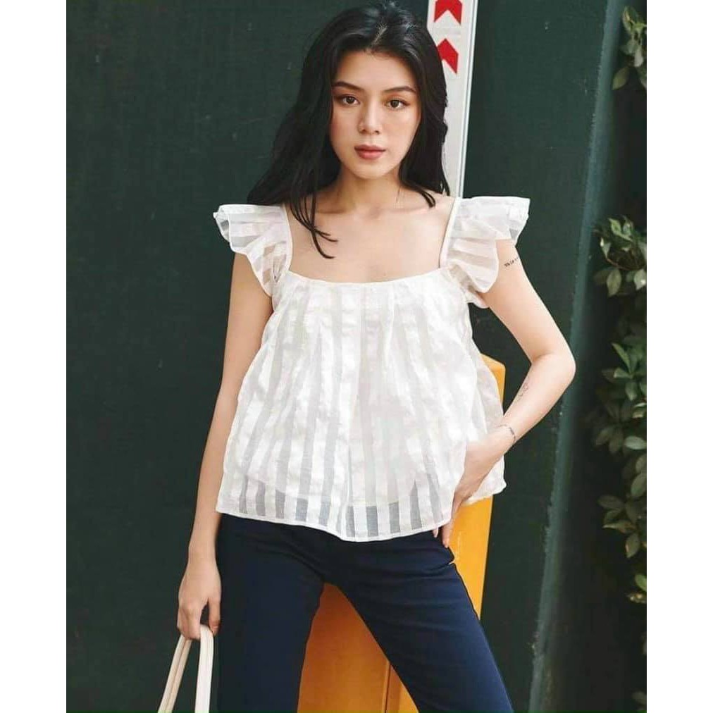 ÁO TRẮNG BABYDOLL XÒE CỰC XINH CHO MÙA HÈ - DOTI TOP