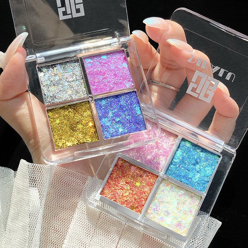 Bảng Phấn Mắt 4 Ô Lấp Lánh Dikalu Twinkle Eyeshadow Palette - TC1976
