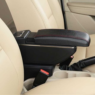 Hộp tỳ tay nhựa đen theo xe Kia Morning 2012 - 2020có kèm cổng cắm USB trên ô tô