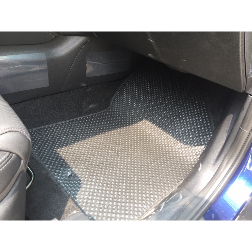 Thảm lót ô tô KATA cho xe Hyundai Santafe (2019-2020) - 7 chỗ - Khít với sàn, Chống trơn, Không mùi, Không ẩm mốc