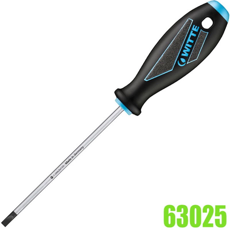 Tua vít dẹt thợ điện lưỡi dài, cán sợi thủy tinh MaxxPlus - WITTE 63025 ...