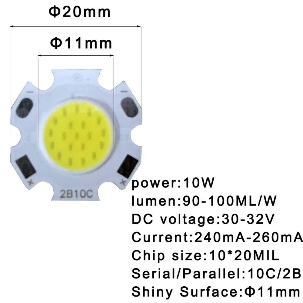 Đèn Nguồn LED DELMER 300mA Đèn Công Suất Cao 3W 5W 7W 10W Đèn Pin Xuống Đèn LED COB Chip