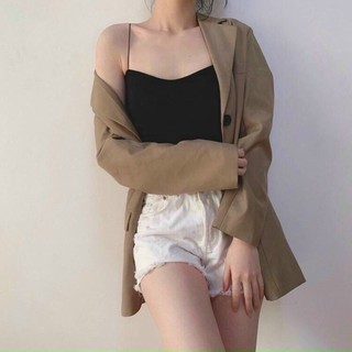 Áo 2 Dây Sợi Bún Có Mút Ngực