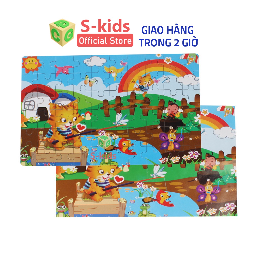 Ảnh Đồ Chơi Trẻ Em Thông Minh S-Kids, Bộ Ghép Hình 60 Mảnh Kèm Hộp Nhựa Cho Bé 3