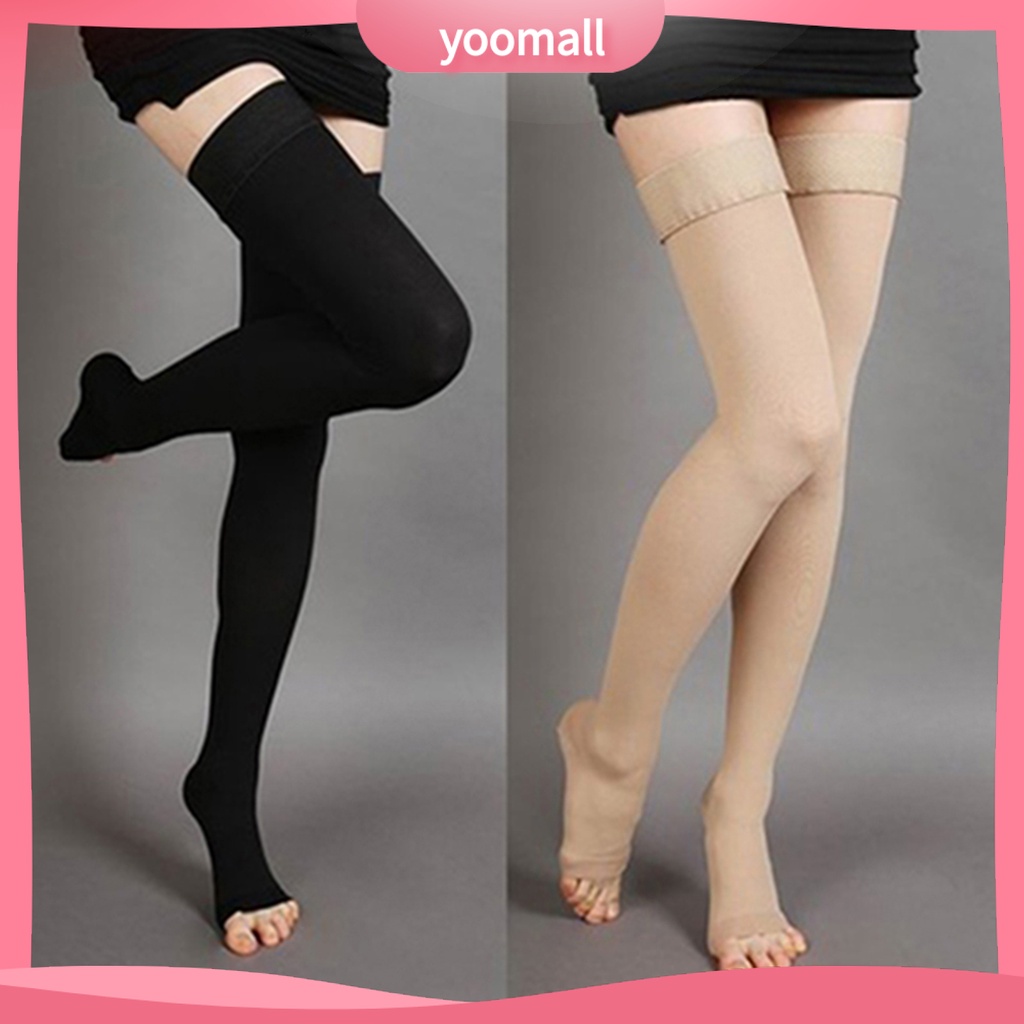 Đôi vớ y khoa dài qua gối hở ngón hỗ trợ điều trị giãn tĩnh mạch hiệu quả