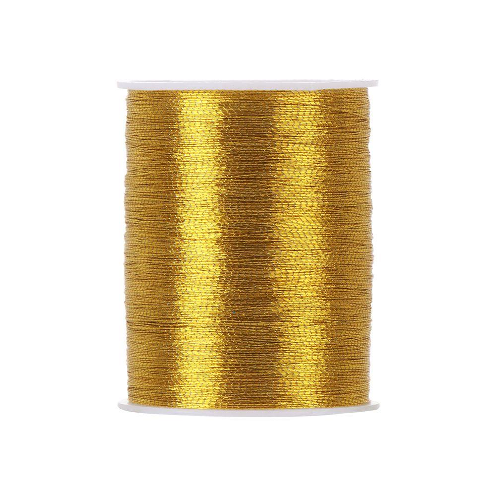 SMILE 100 mét Thêu Chỉ Spool DIY Crafts dây vàng