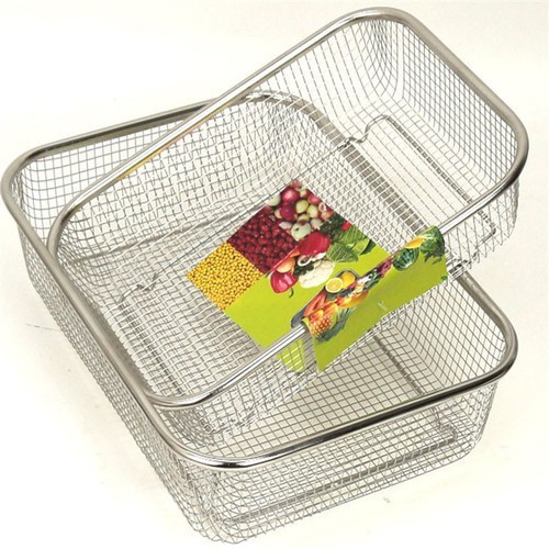 Bộ 2 rổ lưới inox không rỉ sét kích thước 29 x 21cm | Shopee Việt Nam